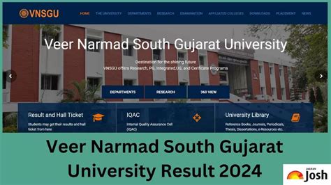 vnsgu result sem 2|VNSGU Result 2024 Released @vnsgu.ac.in: Check Semester .